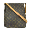 Louis Vuitton Musette Salsa Handbag Monogram Canvas Brown Canvas Shoulder Bag