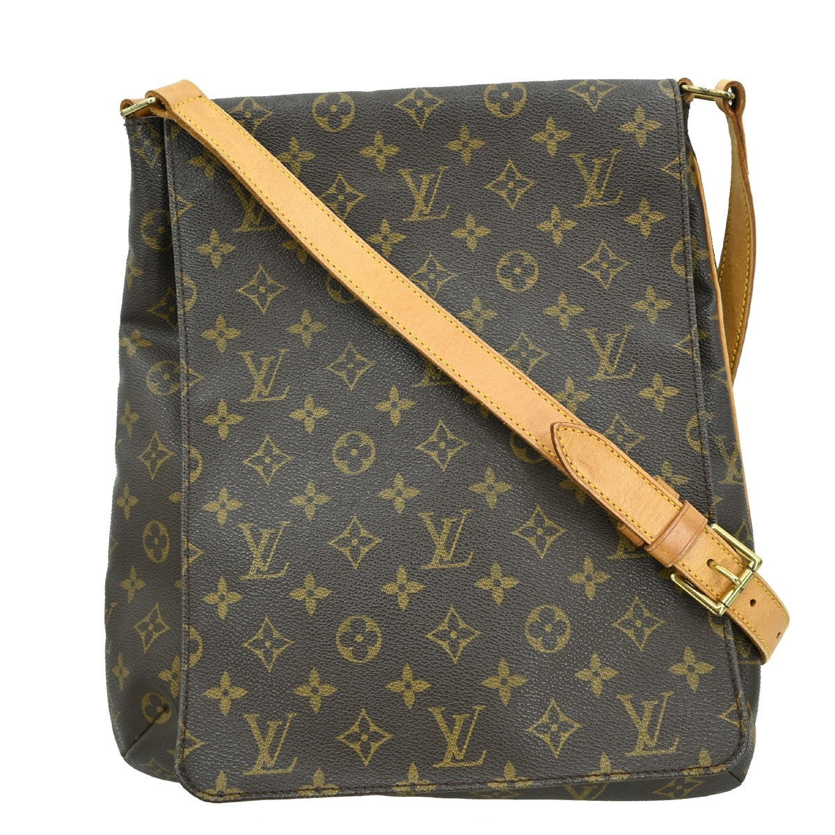 Louis Vuitton Musette Salsa Handbag Monogram Canvas Brown Canvas Shoulder Bag