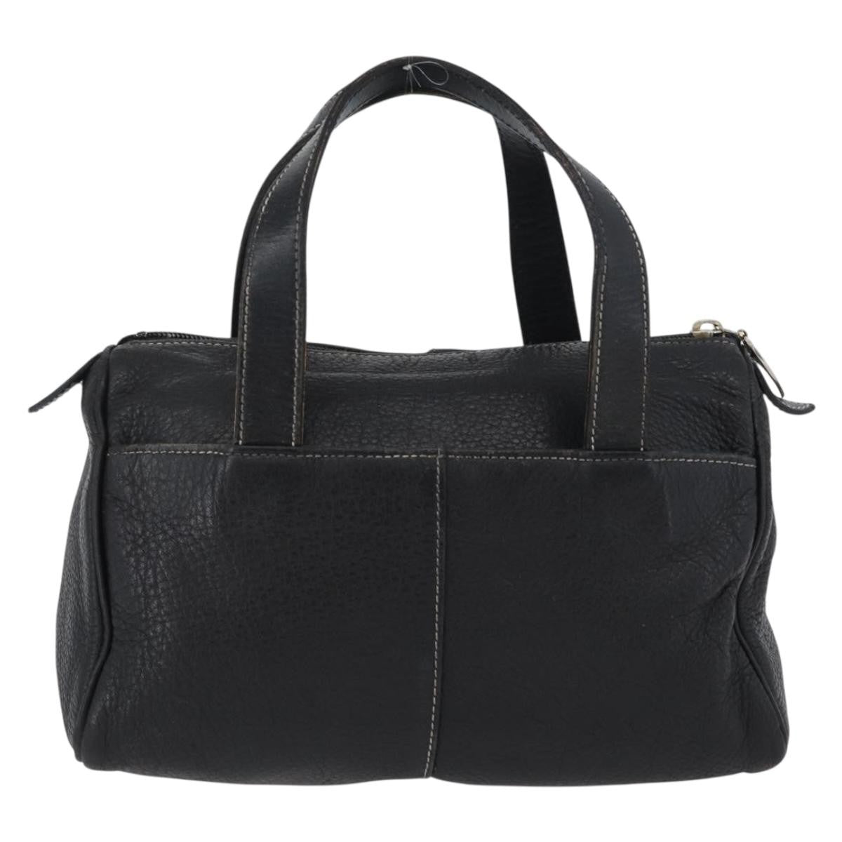 Burberry Vintage Handbag Leather Black Leather Handbag