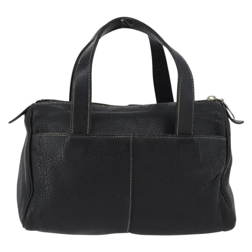 Burberry Vintage Handbag Leather Black Leather Handbag