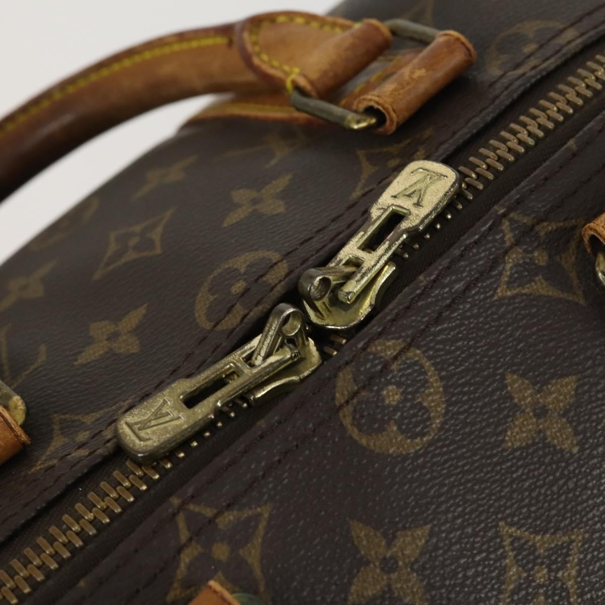 Louis Vuitton Keepall Bag Monogram Canvas Brown Canvas Travel Bag