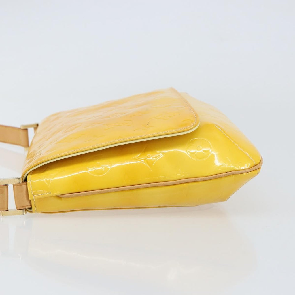 Louis Vuitton Thompson Street Handbag Monogram Vernis Yellow Patent_Leather Shoulder Bag