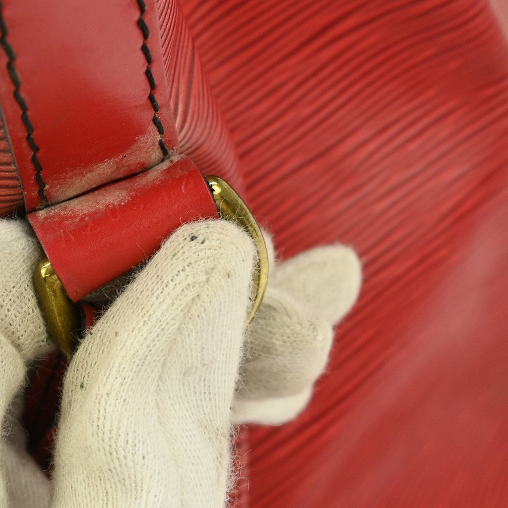 Louis Vuitton Petit Noe Handbag Epi Leather Red Leather Shoulder Bag