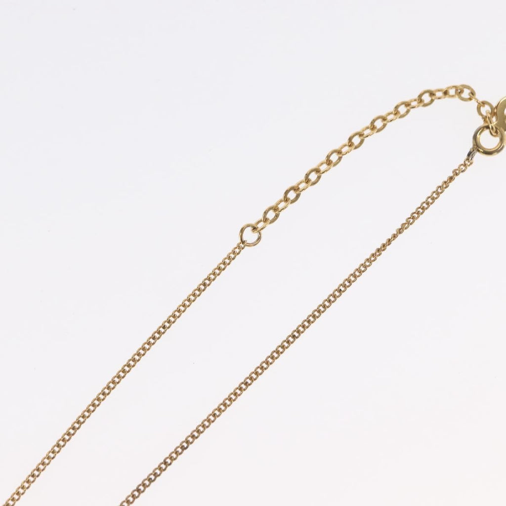 Christian Dior Cd Round Pendant Necklace Metal Gold Metal Necklace Jewelry (Pre-Owned)