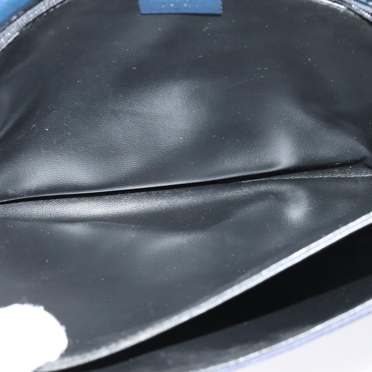 Burberry Flap Shoulder Bag Canvas Navy Canvas Shoulder Bag