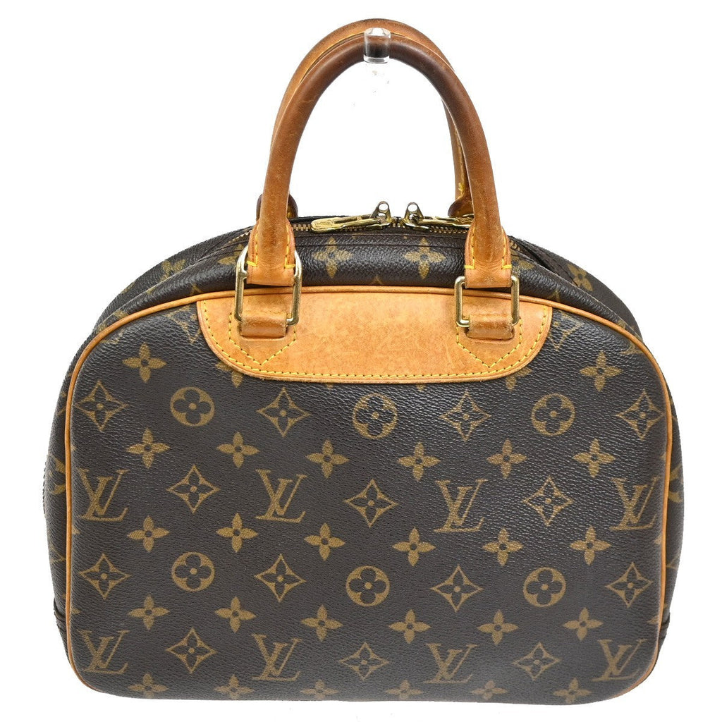 Louis Vuitton Trouville Handbag Monogram Canvas Brown Canvas Handbag