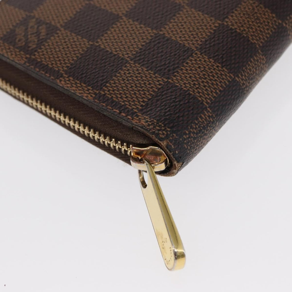 Louis Vuitton Zippy Wallet Nm Damier Brown Canvas Wallets Accessory