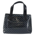 Celine Vintage Macadam Shopper Tote Venyl Black Plastic Tote Bag Bag