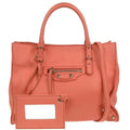 Balenciaga Papier A4 Zip Around Classic Studs Bag Leather Pink Leather Tote Bag