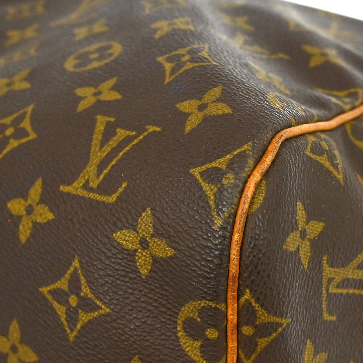Louis Vuitton Keepall Bag Monogram Canvas Brown Canvas Travel Bag