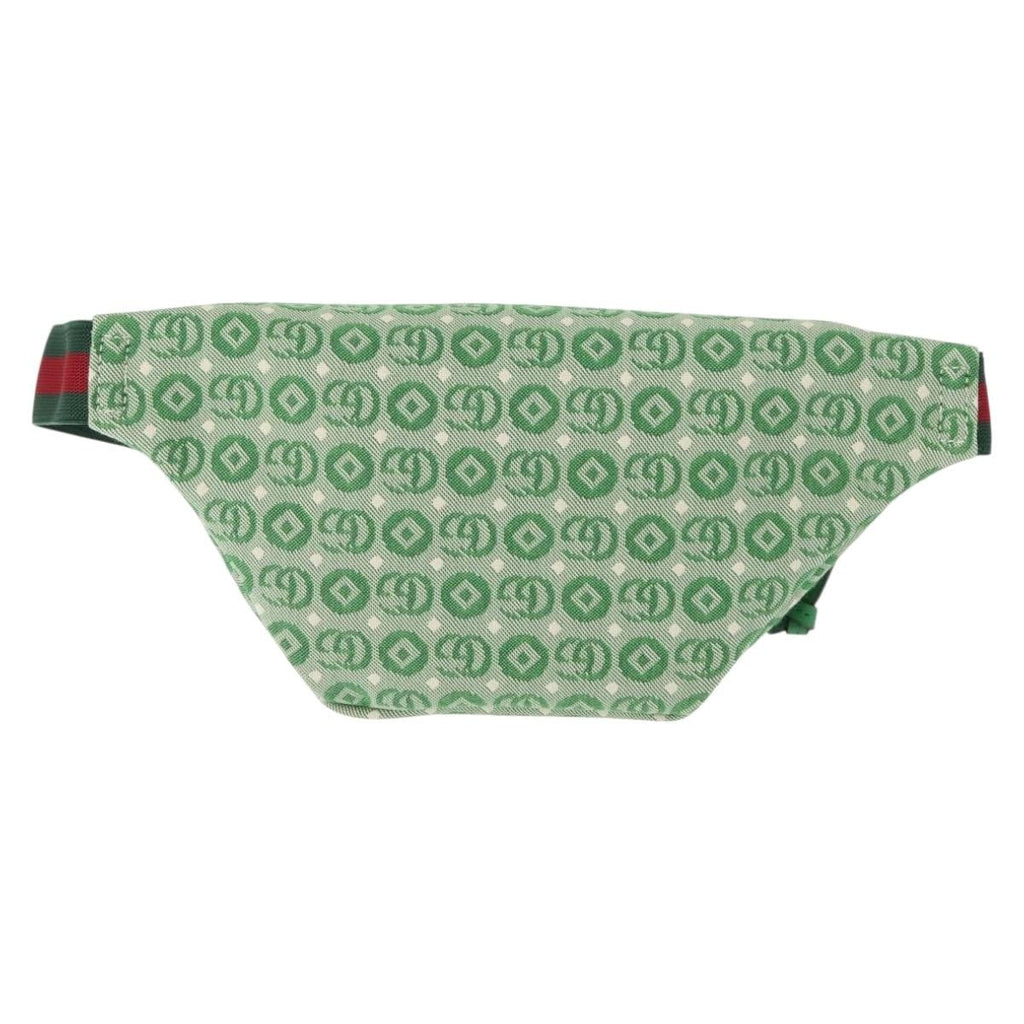 Gucci Waist Pouch Belt Bag Gg Canvas Green Canvas Clutche & Pouche Bag (Pre-Owned)
