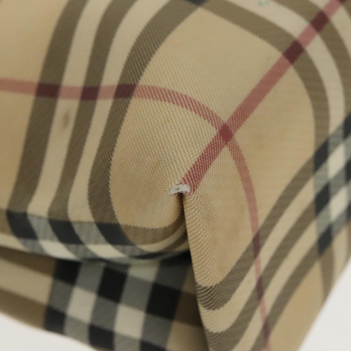 Burberry Nova Check Tote Canvas And Leather Beige Pvc Tote Bag
