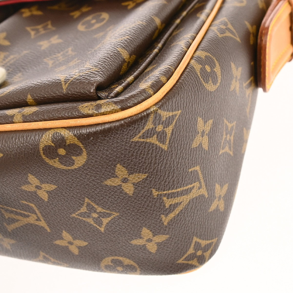 Louis Vuitton Viva Cite Handbag Monogram Canvas Brown Canvas Shoulder Bag