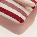 Chanel Vintage Flap Shoulder Bag Canvas Pink Leather Handbag