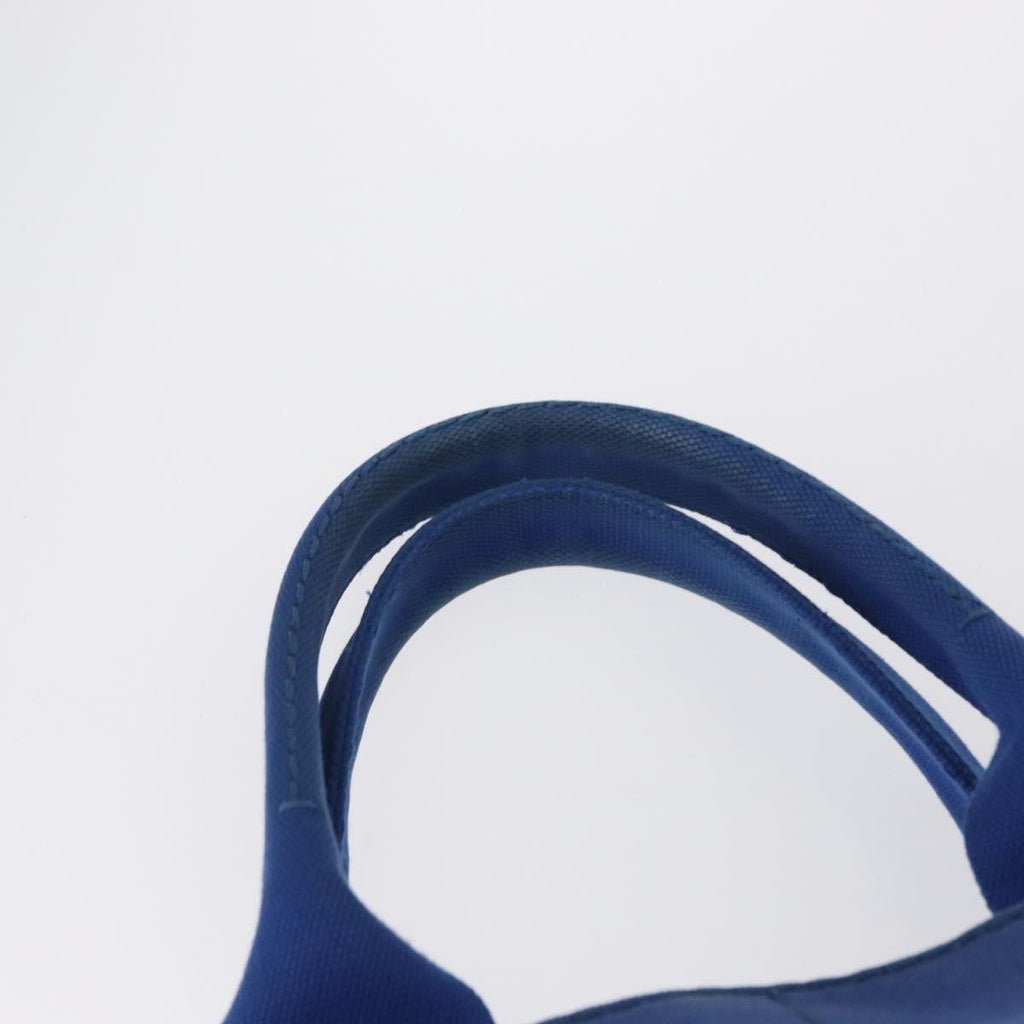 Prada Canapa Open Tote Canvas Blue Canvas Tote Bag Bag