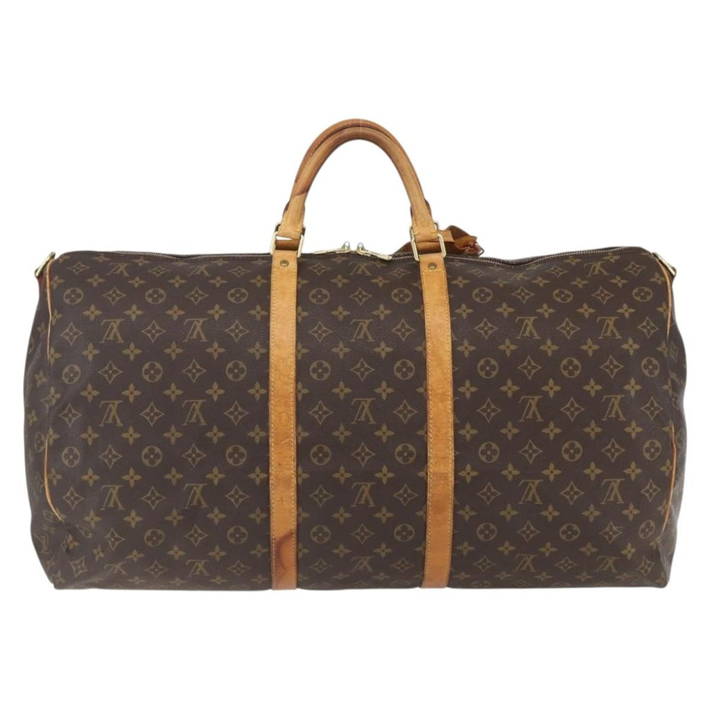 Louis Vuitton Keepall Bag Monogram Canvas Brown Canvas Travel Bag