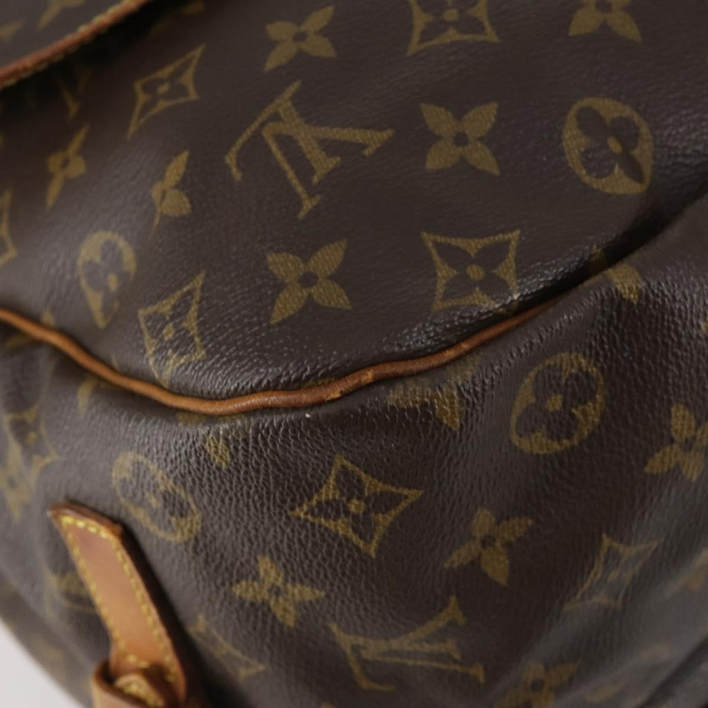 Louis Vuitton Saumur Handbag Monogram Canvas Brown Canvas Shoulder Bag