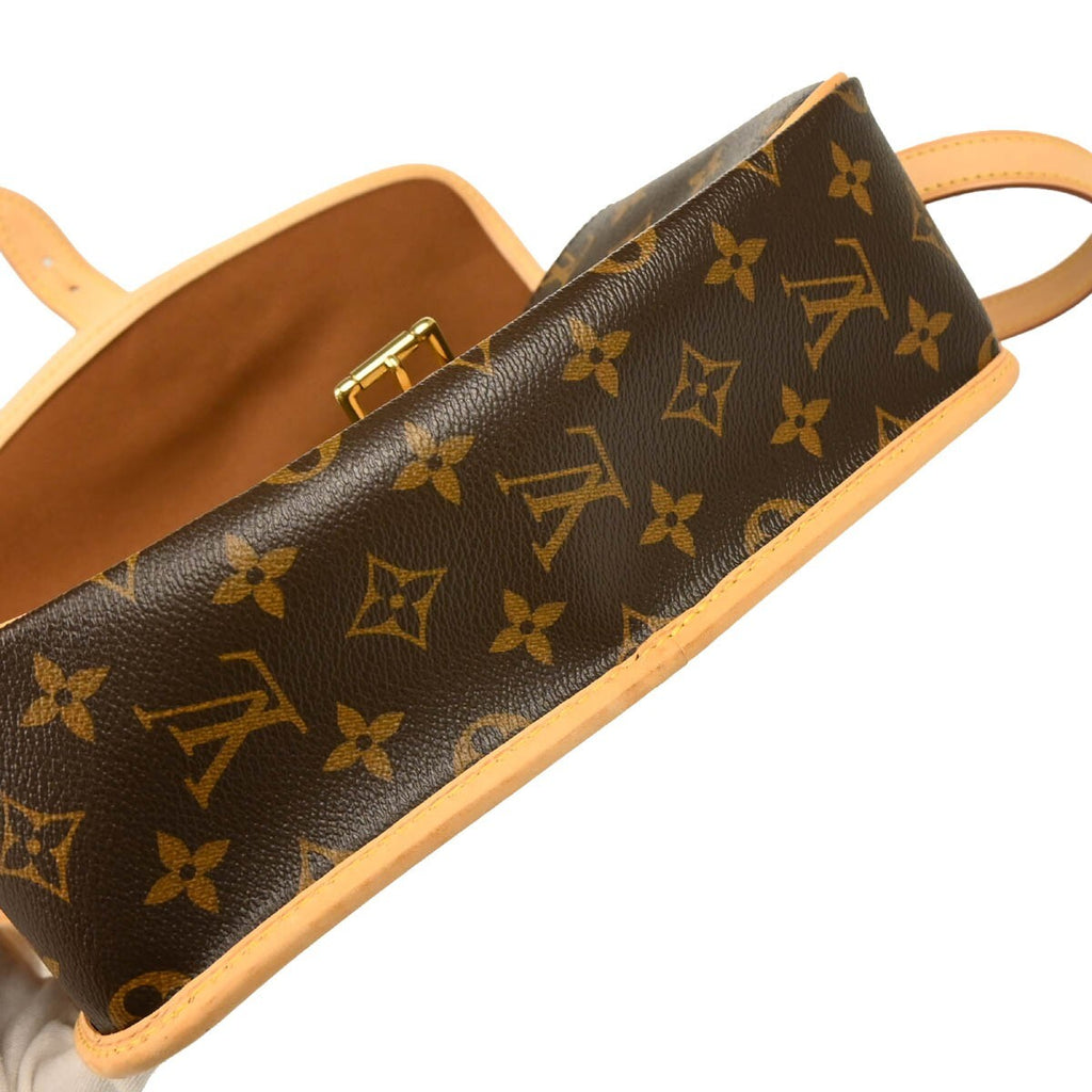 Louis Vuitton Sologne Handbag Monogram Canvas Brown Canvas Shoulder Bag