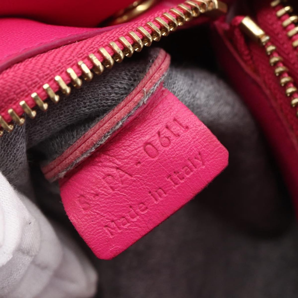 Celine Trio Crossbody Bag Leather Pink Leather Shoulder Bag Bag