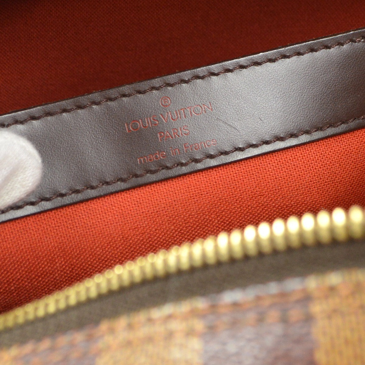 Louis Vuitton Naviglio Handbag Damier Brown Canvas Shoulder Bag