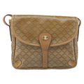 Celine Vintage Macadam Shoulder Bag Canvas And Leather Beige Canvas Shoulder Bag Bag