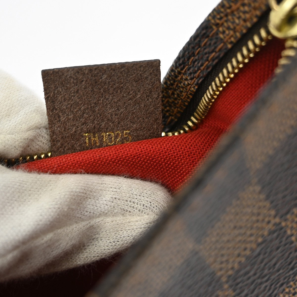 Louis Vuitton Trousse Make Up Bag Damier Canvas Brown Canvas Clutche & Pouche Bag
