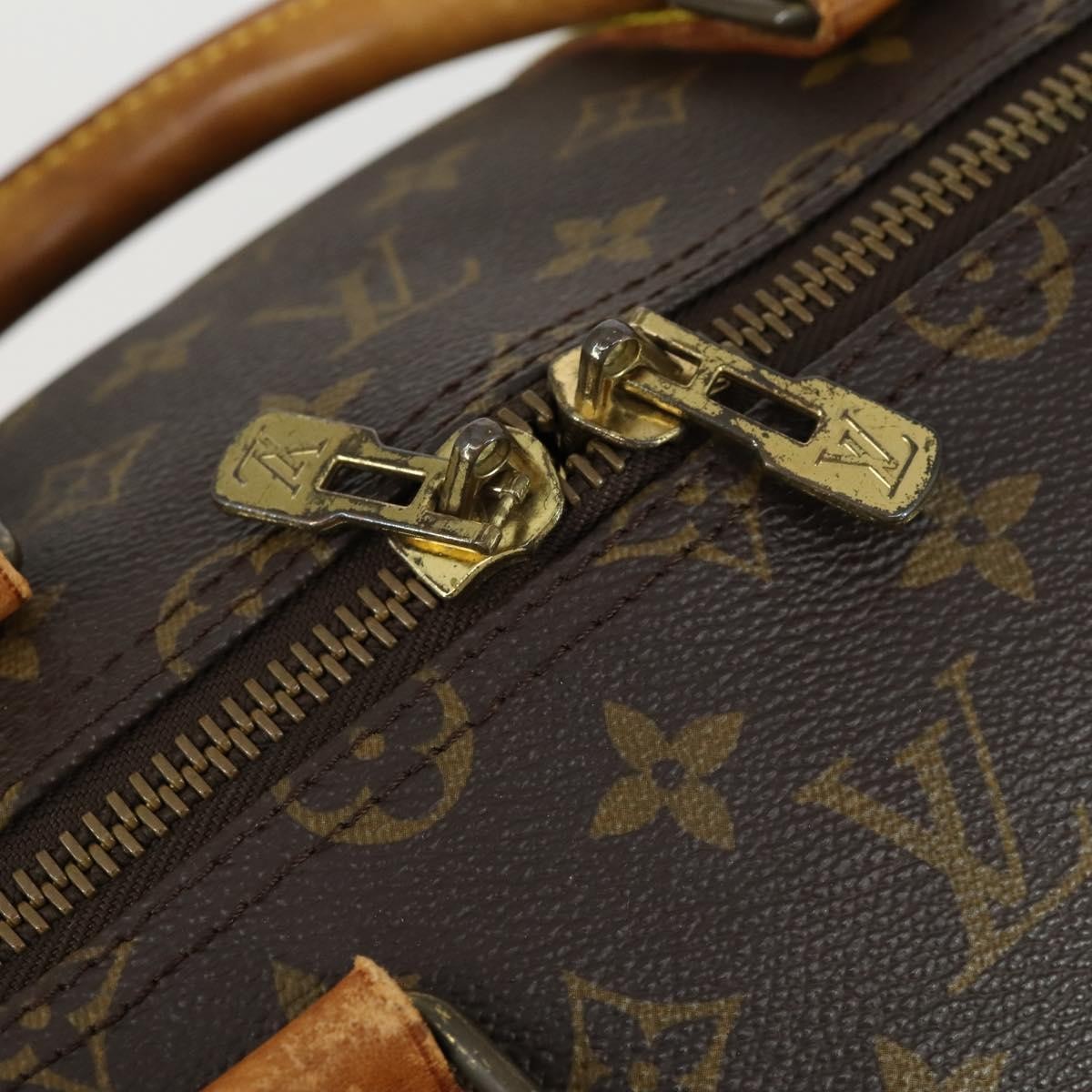 Louis Vuitton Keepall Bag Monogram Canvas Brown Canvas Travel Bag