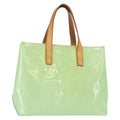 Louis Vuitton Reade Handbag Monogram Vernis Green Patent_Leather Tote Bag