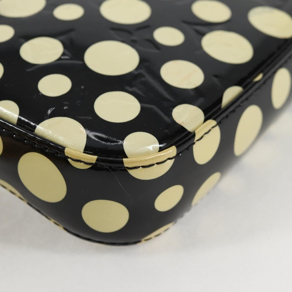 Louis Vuitton Pochette Accessoires Nm Kusama Infinity Dots Monogram Vernis Black Patent_Leather Clutche & Pouche Bag