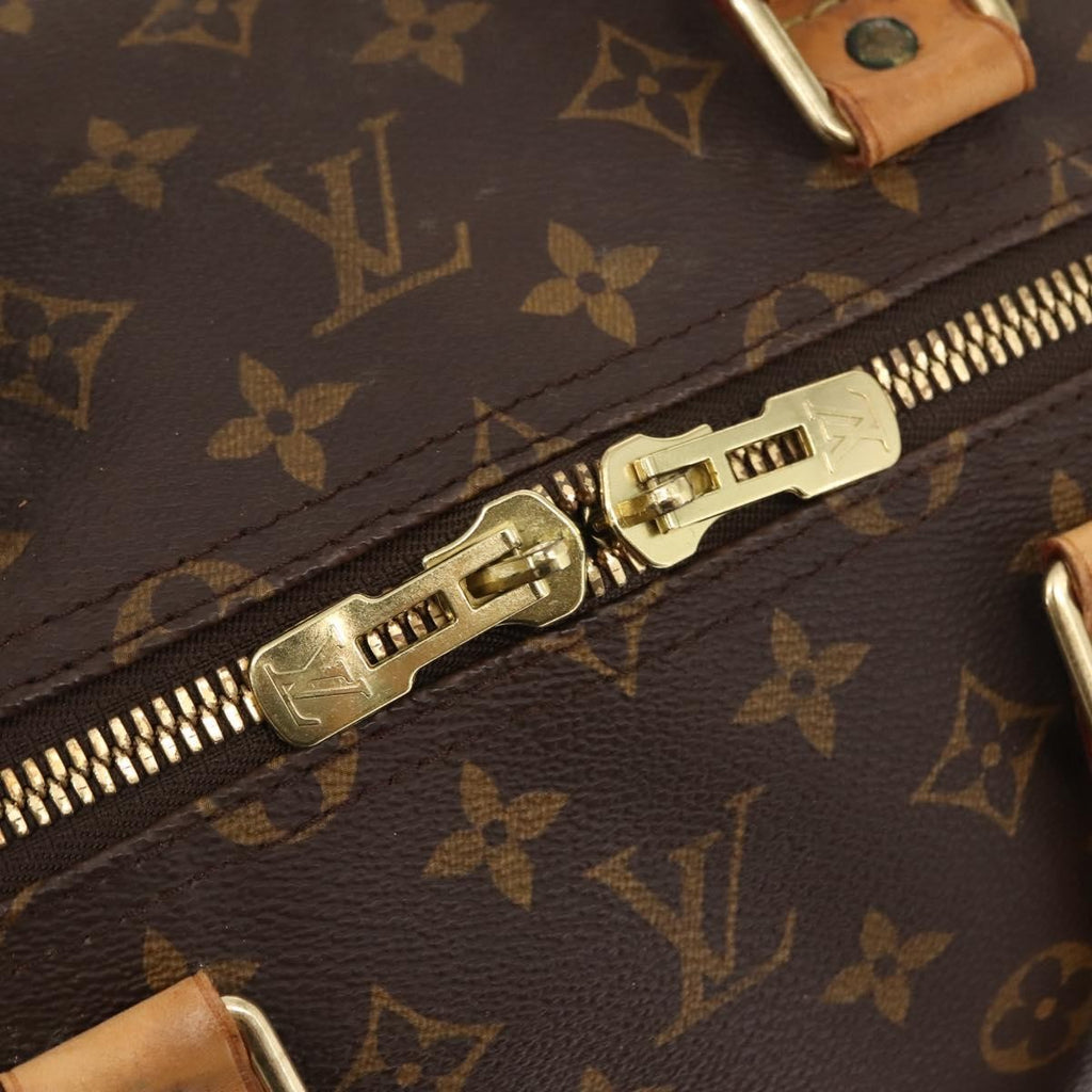 Louis Vuitton Keepall Bag Monogram Canvas Brown Canvas Travel Bag