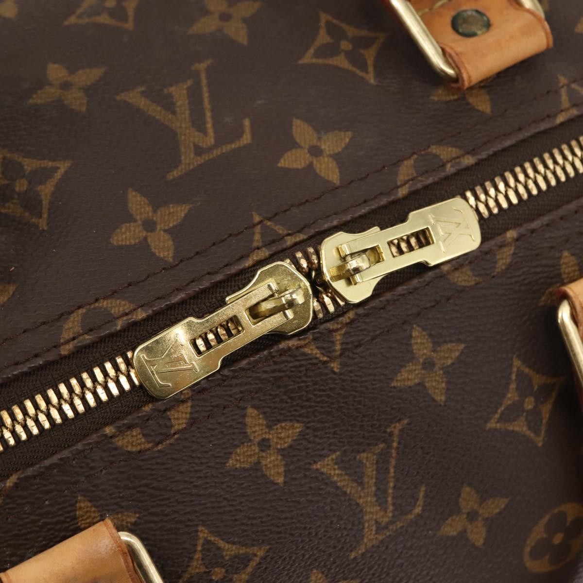 Louis Vuitton Keepall Bag Monogram Canvas Brown Canvas Travel Bag