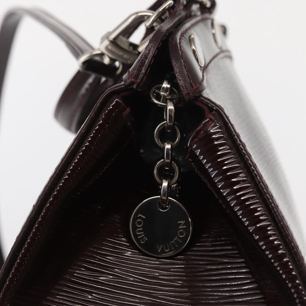 Louis Vuitton Brea Handbag Electric Epi Leather Purple Leather Handbag
