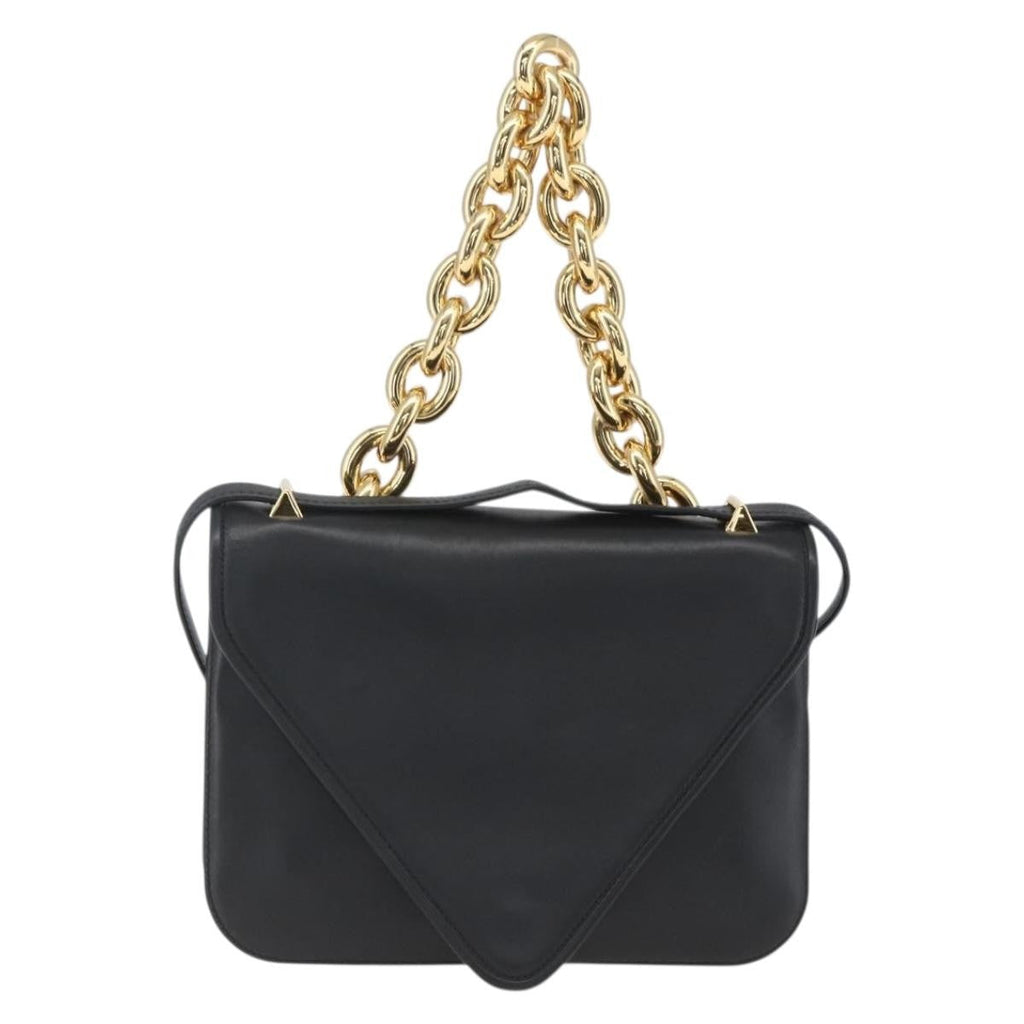 Bottega Veneta Mount Shoulder Bag Leather Black Leather Shoulder Bag Bag