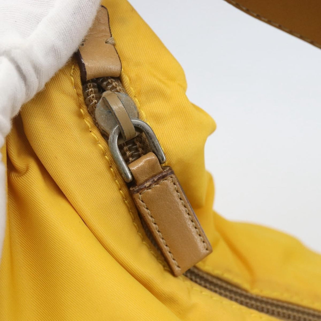Prada Vintage Shoulder Bag Tessuto Yellow Nylon Shoulder Bag Bag
