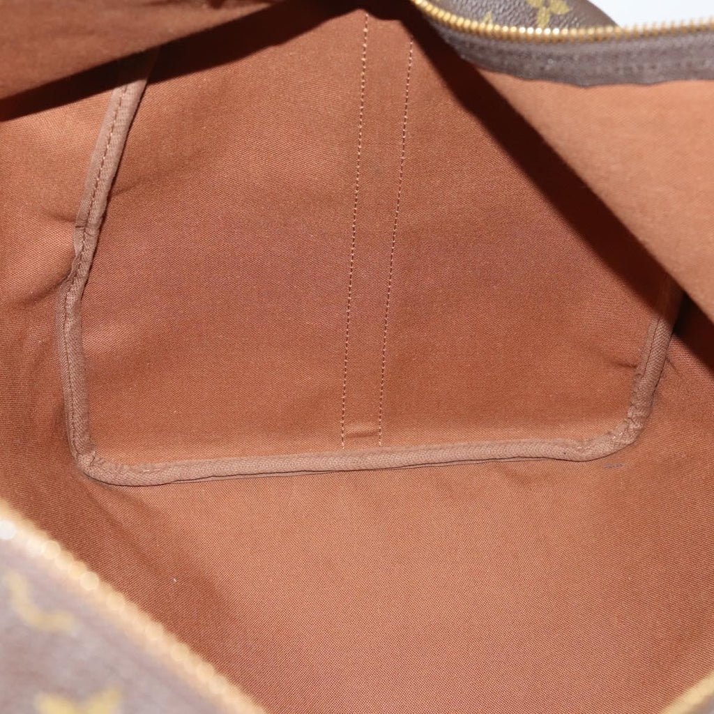 Louis Vuitton Keepall Bandouliere Bag Monogram Canvas Brown Canvas Travel Bag
