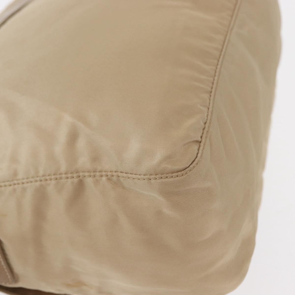 Prada Buckle Messenger Bag Tessuto Beige Nylon Shoulder Bag Bag