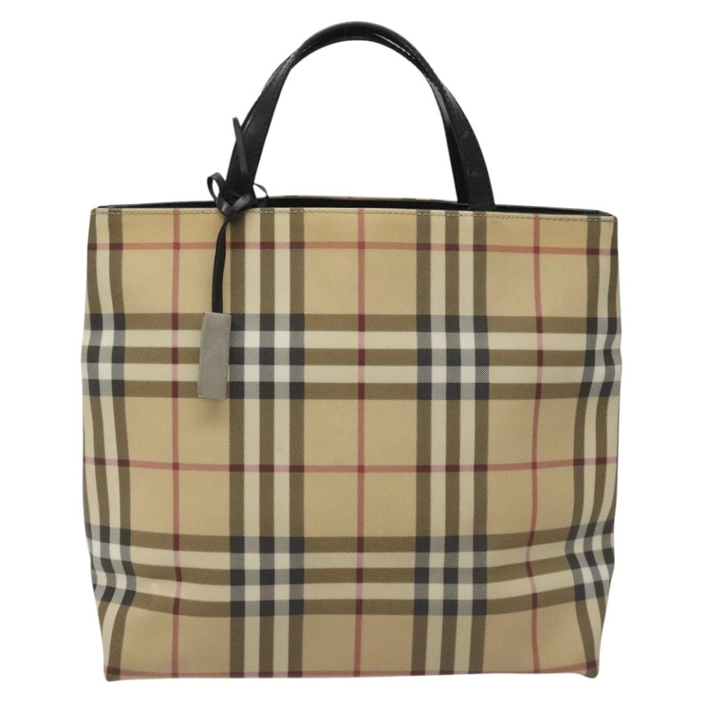 Burberry Nova Check Handbag Nova Check Canvas Beige Canvas Handbag