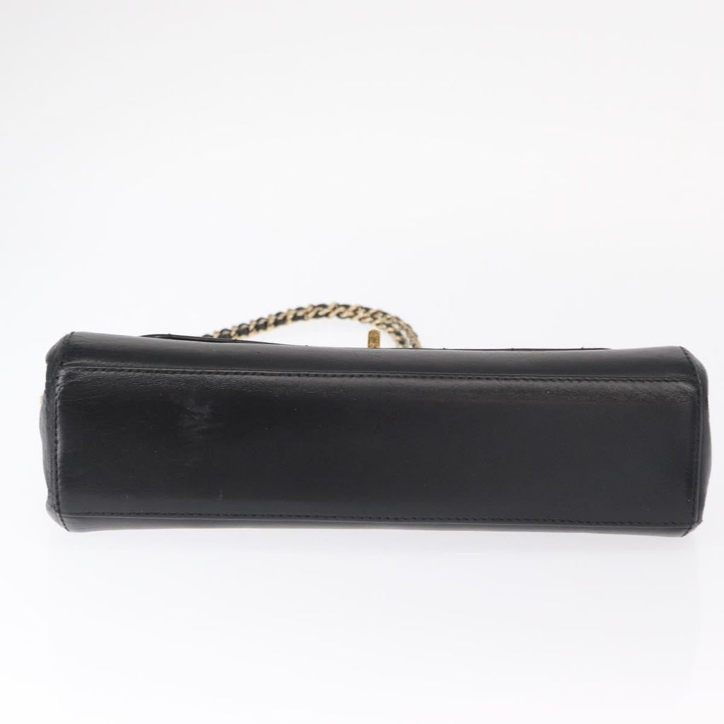 Chanel Chocolate Bar Accordion Reissue Flap Bag Quilted Lambskin Black Leather Shoulder Bag Bag
