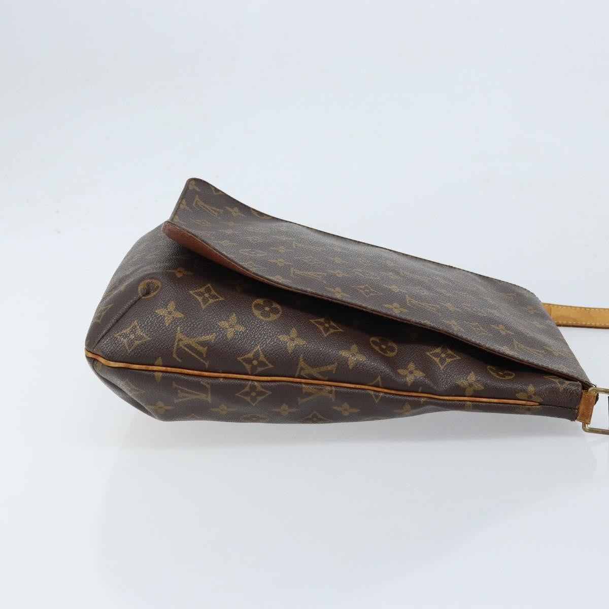 Louis Vuitton Musette Handbag Monogram Canvas Brown Canvas Shoulder Bag