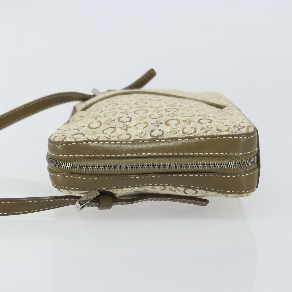 Celine C Macadam Shoulder Bag Canvas Khaki Canvas Shoulder Bag Bag
