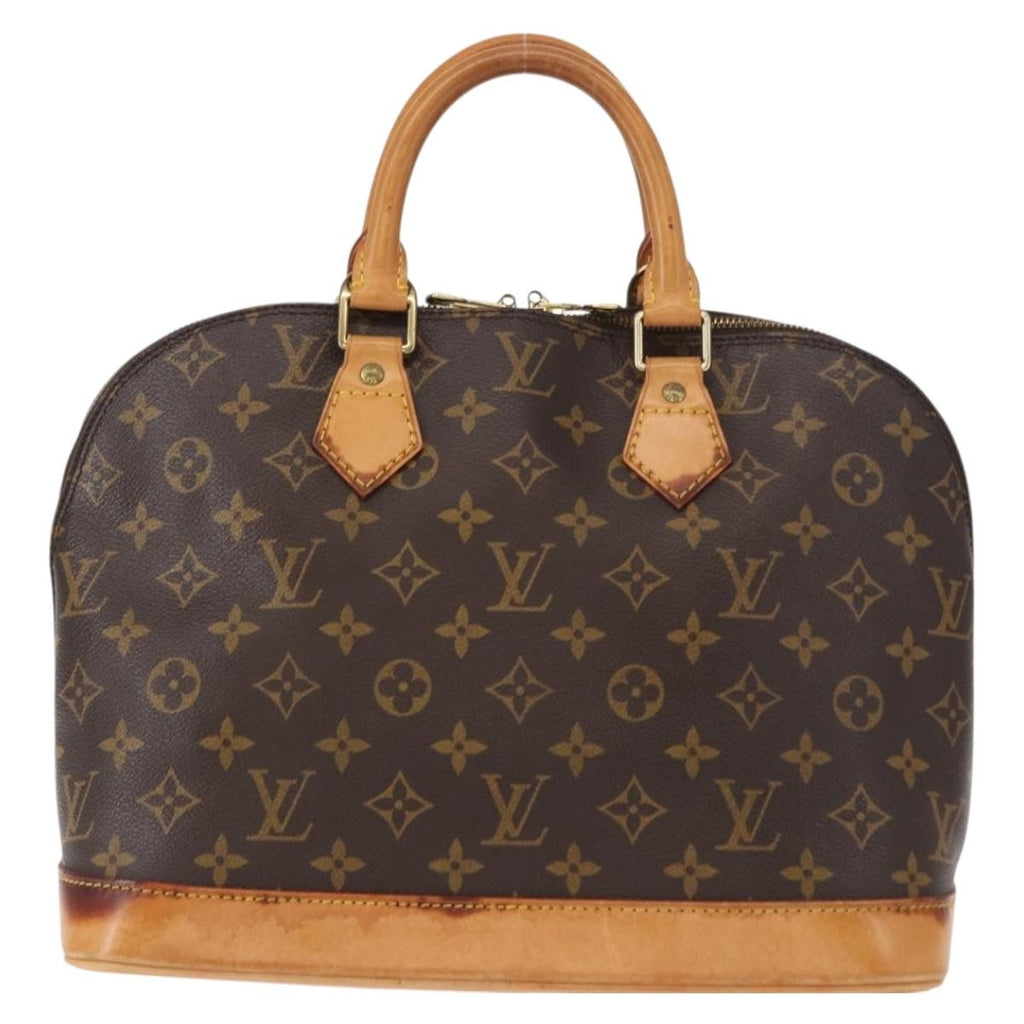 Louis Vuitton Alma Handbag Monogram Canvas Brown Canvas Handbag