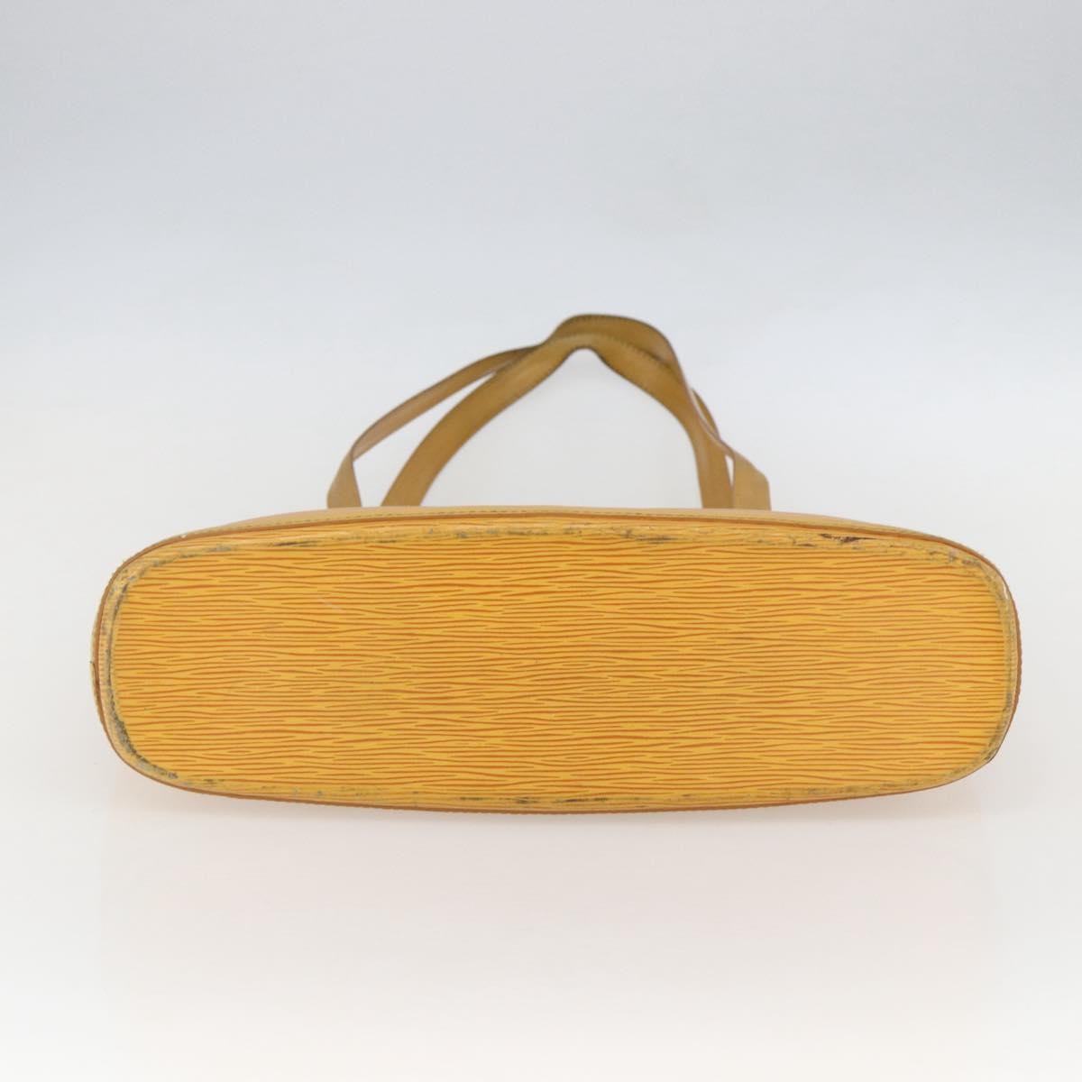 Louis Vuitton Lussac Handbag Epi Leather Yellow Leather Shoulder Bag