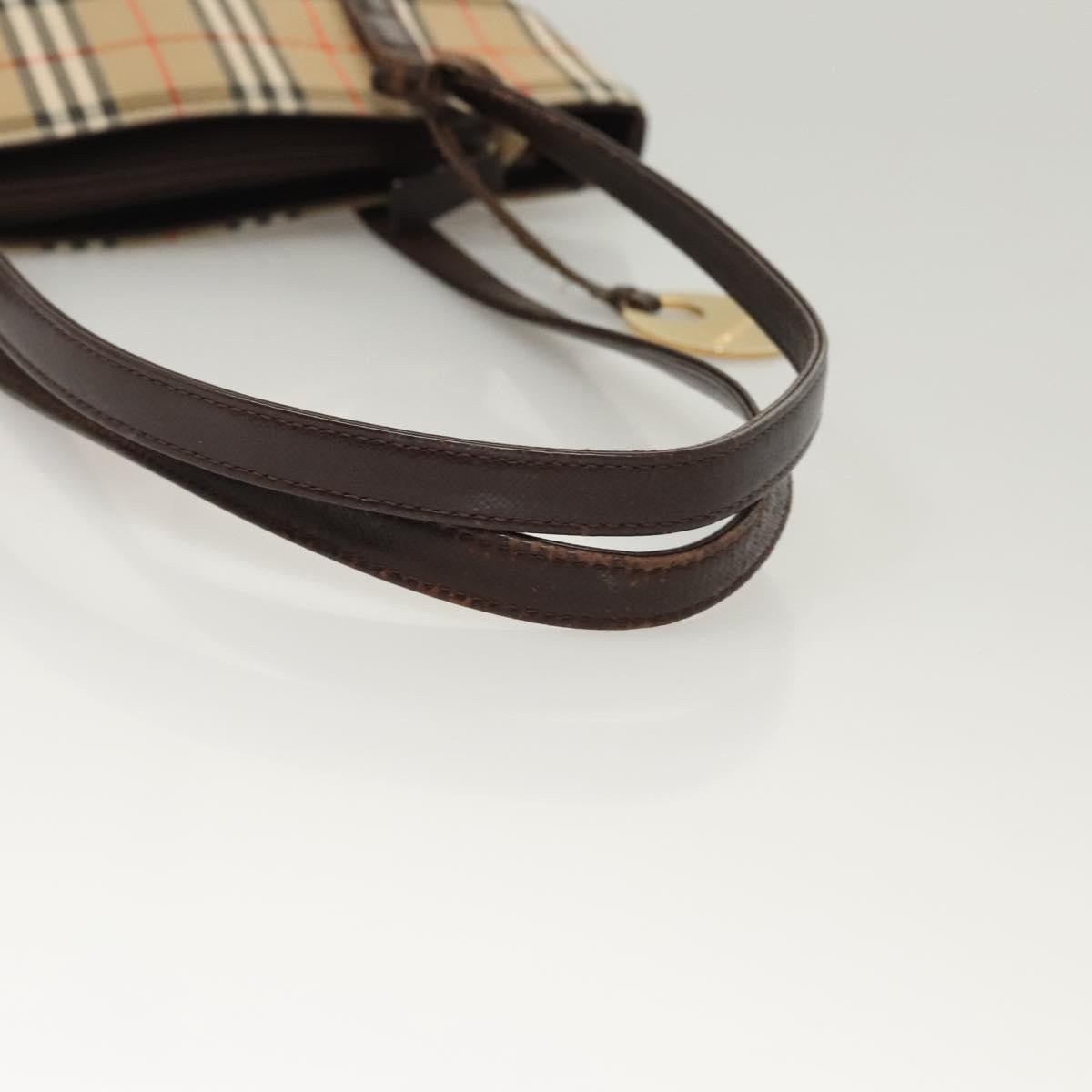 Burberry Nova Check Shoulder Bag Canvas And Leather Beige Canvas Shoulder Bag