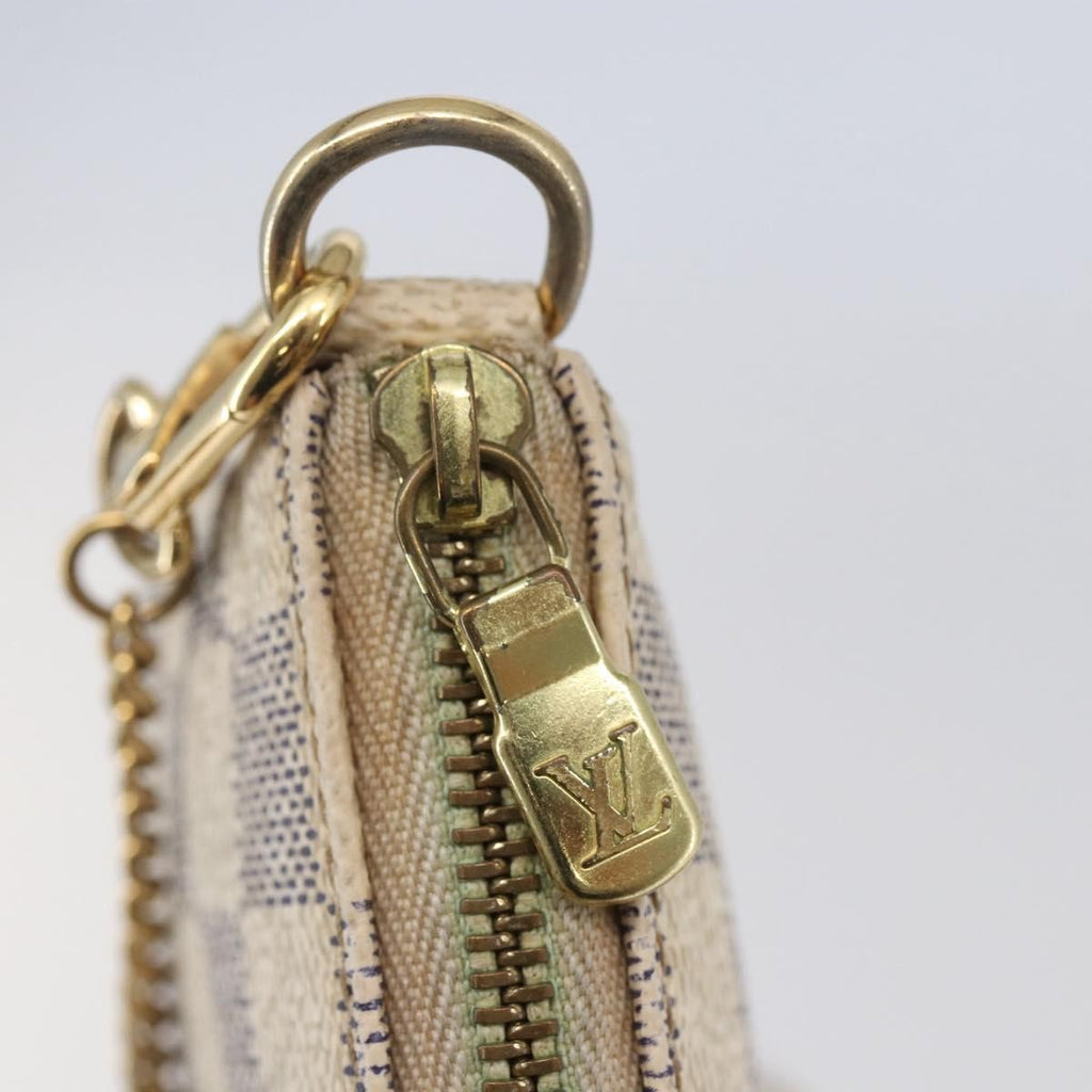 Louis Vuitton Pochette Accessoires Damier White Canvas Bag