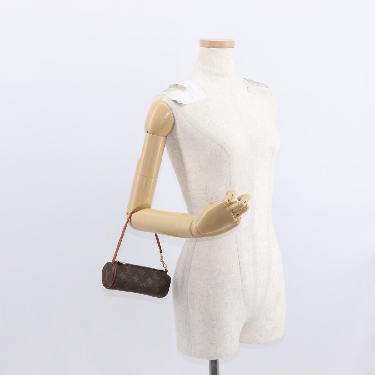 Louis Vuitton Papillon Pochette Monogram Canvas Brown Canvas Clutche & Pouche Bag