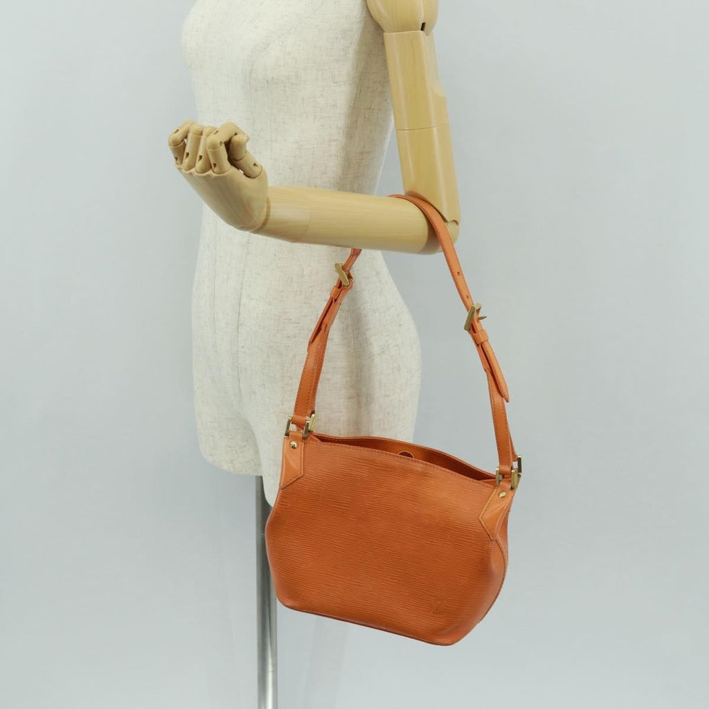 Louis Vuitton Mandara Handbag Epi Leather Orange Leather Shoulder Bag
