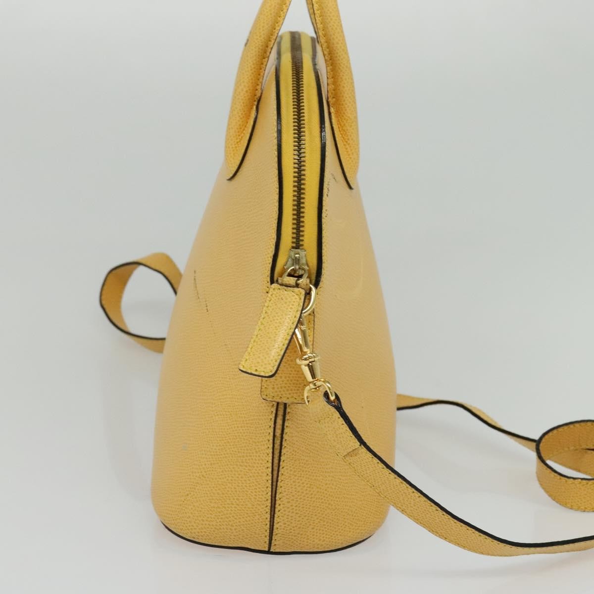 Celine Handbag Leather Yellow Leather Handbag