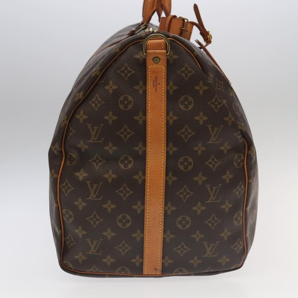 Louis Vuitton Keepall Bandouliere Bag Monogram Canvas Brown Canvas Travel Bag