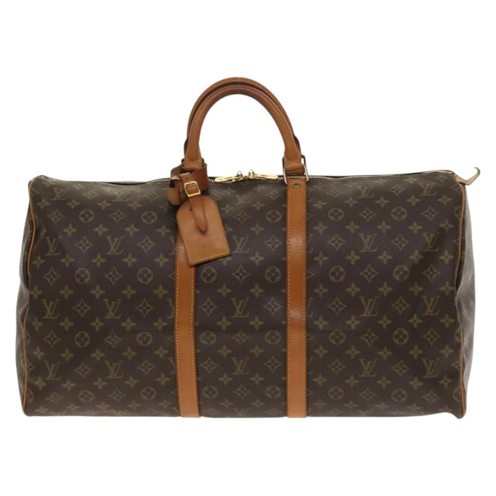 Louis Vuitton Keepall Bag Monogram Canvas Brown Canvas Travel Bag