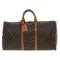 Louis Vuitton Keepall Bag Monogram Canvas Brown Canvas Travel Bag